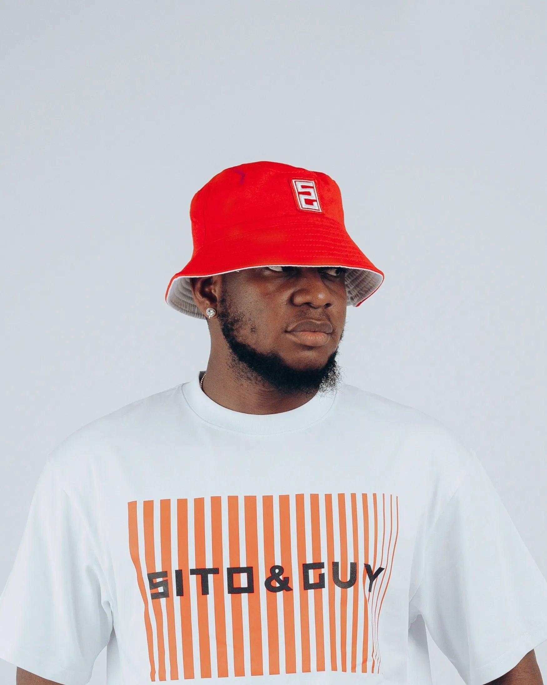 Sito & Guy Icon Bucket Cap in Red