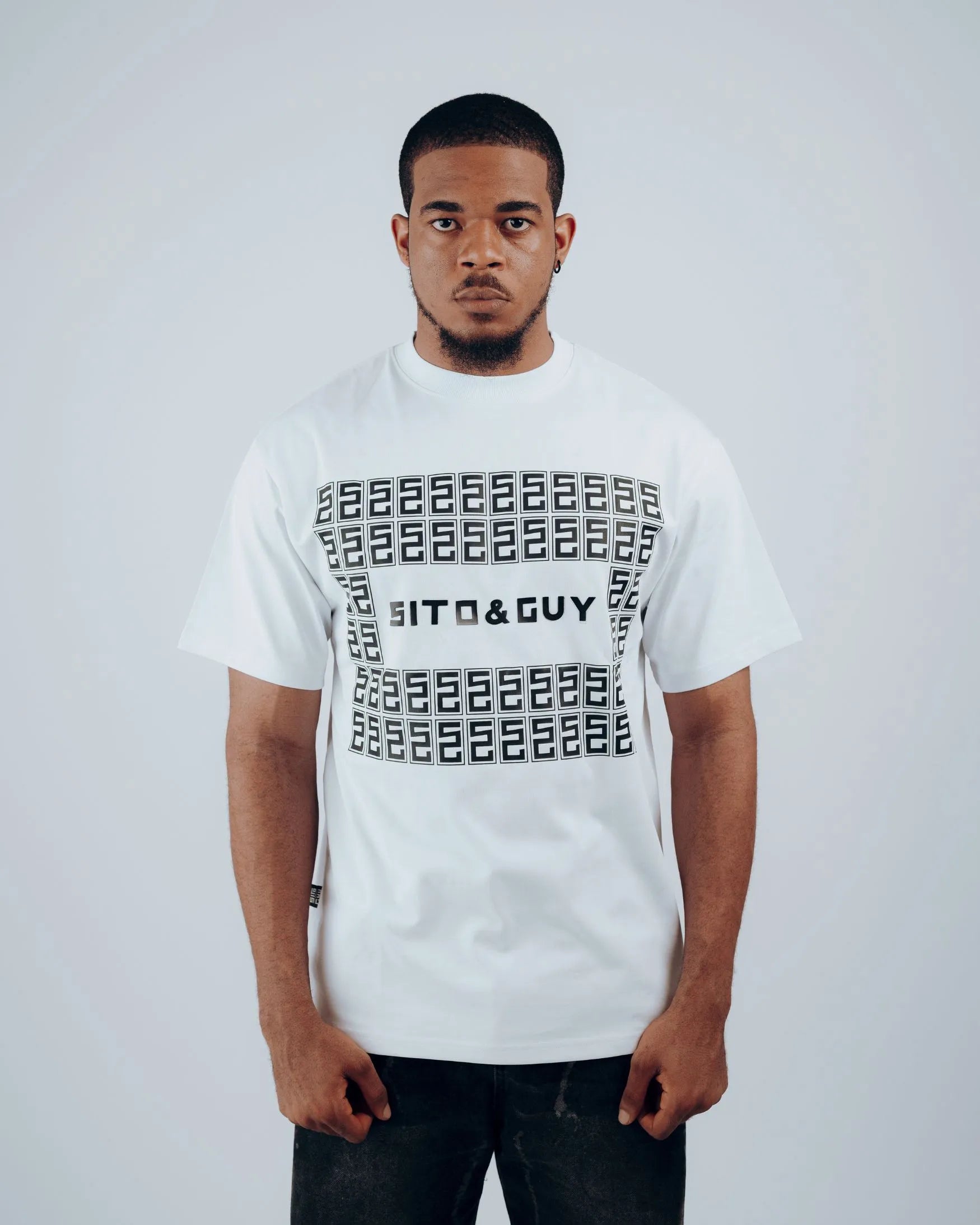 Icon Grid T-Shirt in White