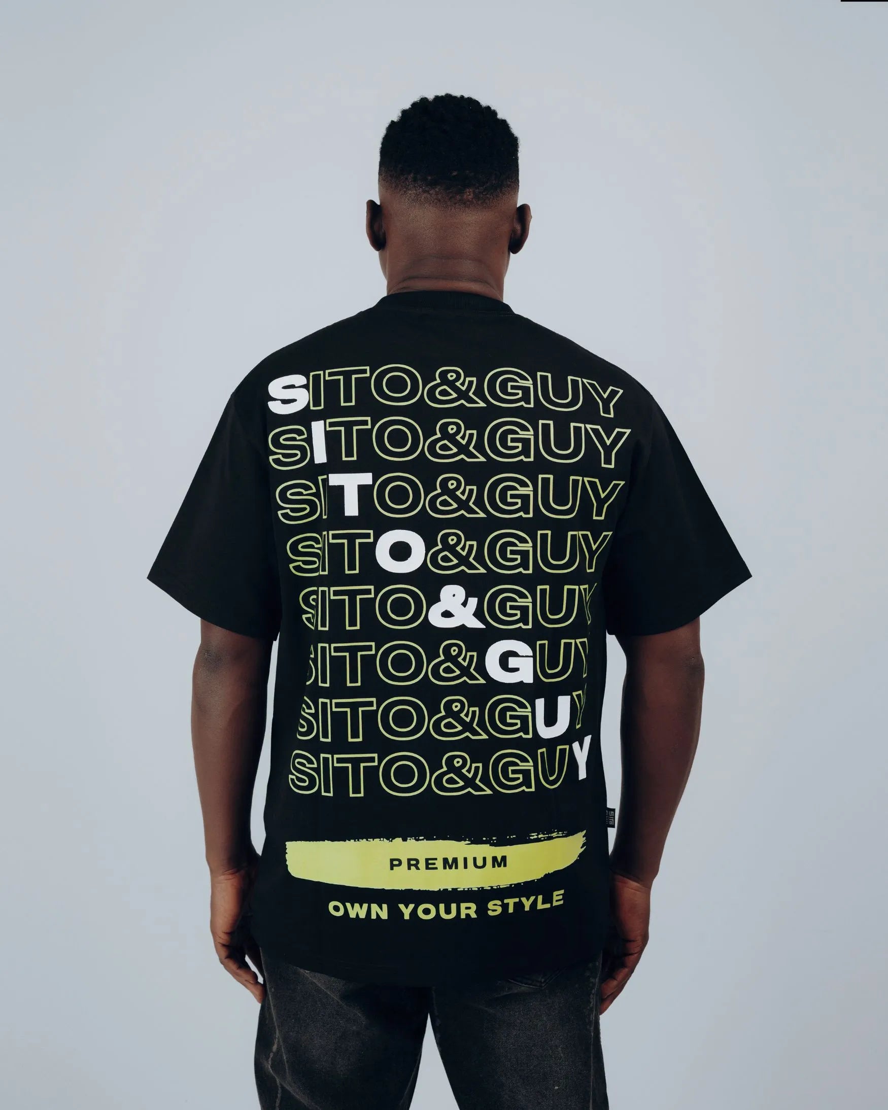 Sito & Guy Urban Stamp T-Shirt in Black