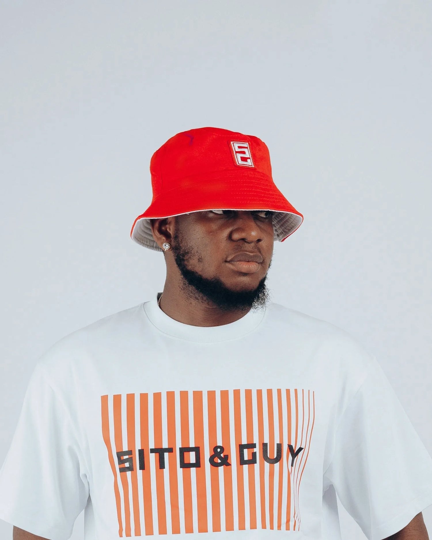 Sito & Guy Icon Bucket Cap in Red