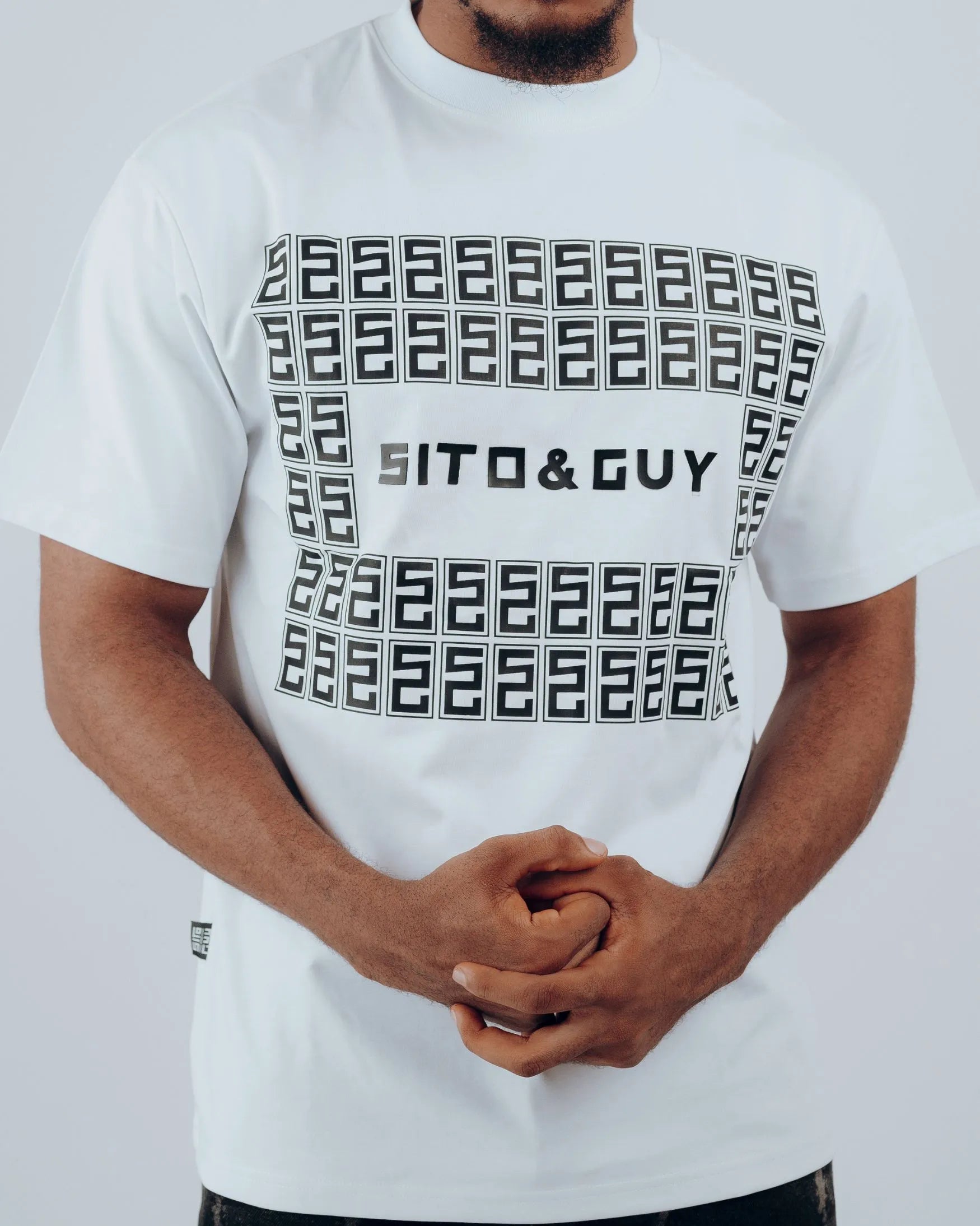 Icon Grid T-Shirt in White