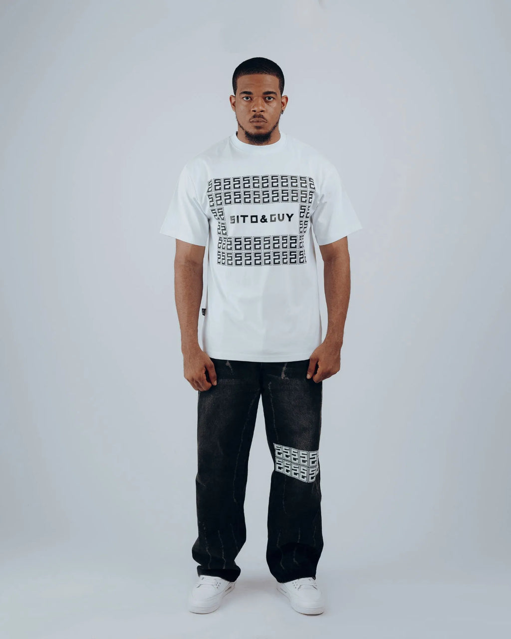 Icon Grid T-Shirt in White