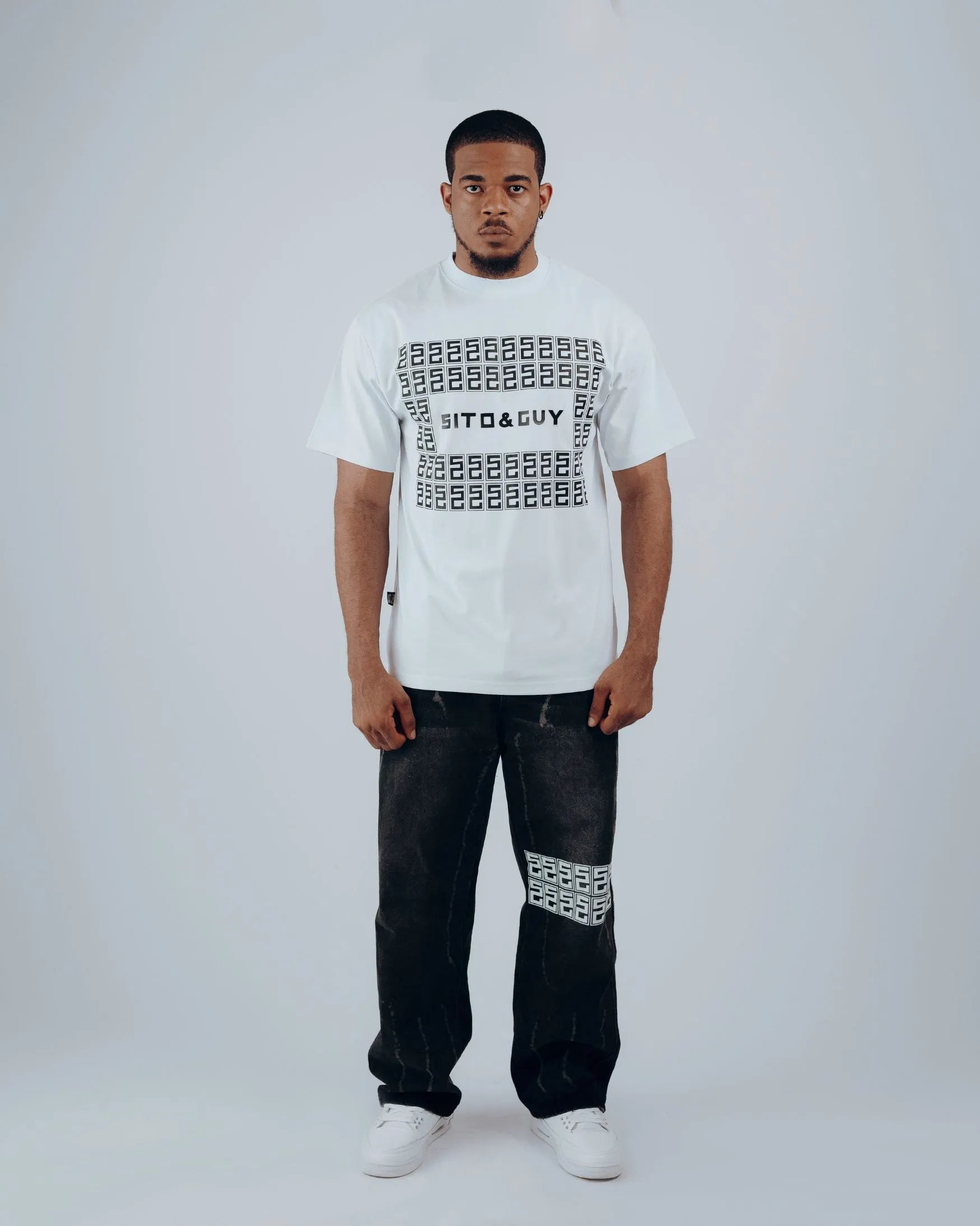 Icon Grid T-Shirt in White