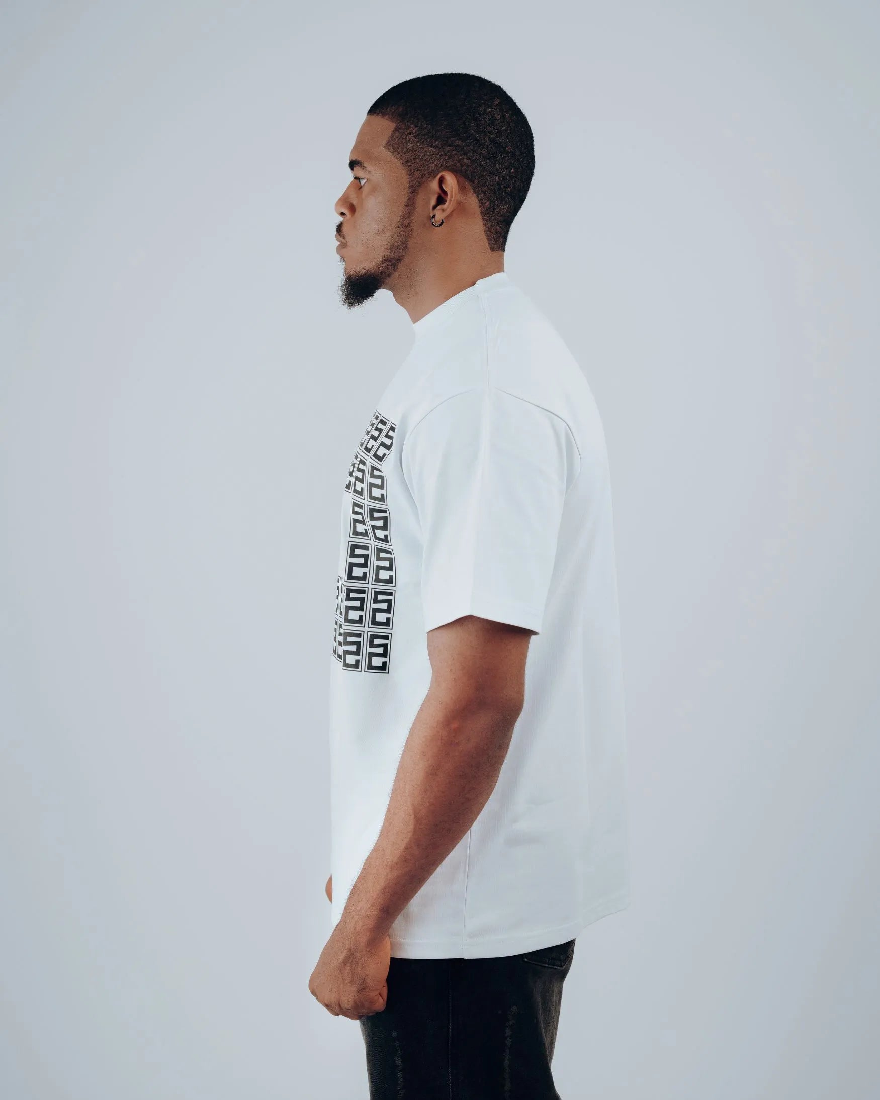 Icon Grid T-Shirt in White