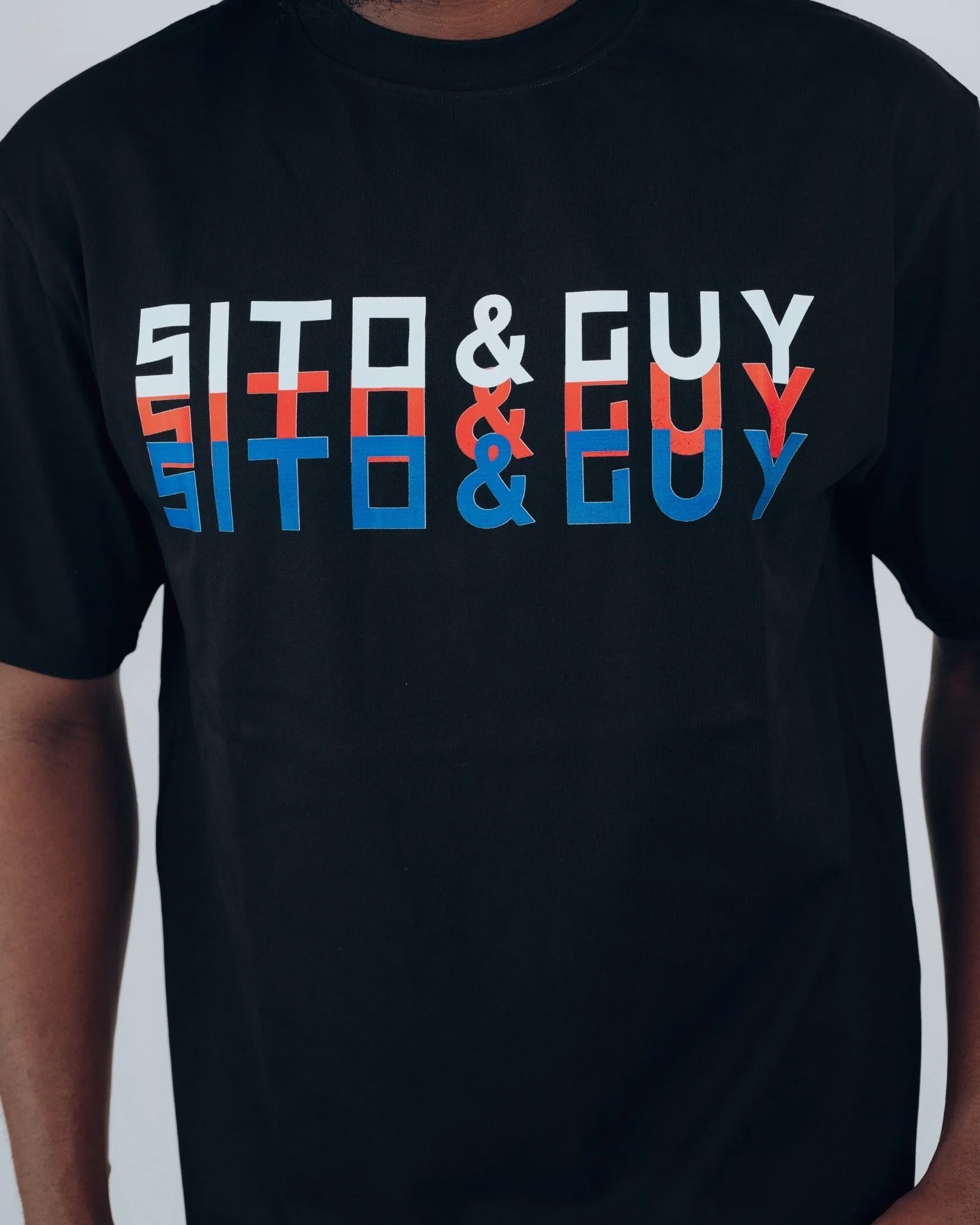 Sito & Guy Triple Echo T-Shirt in Black