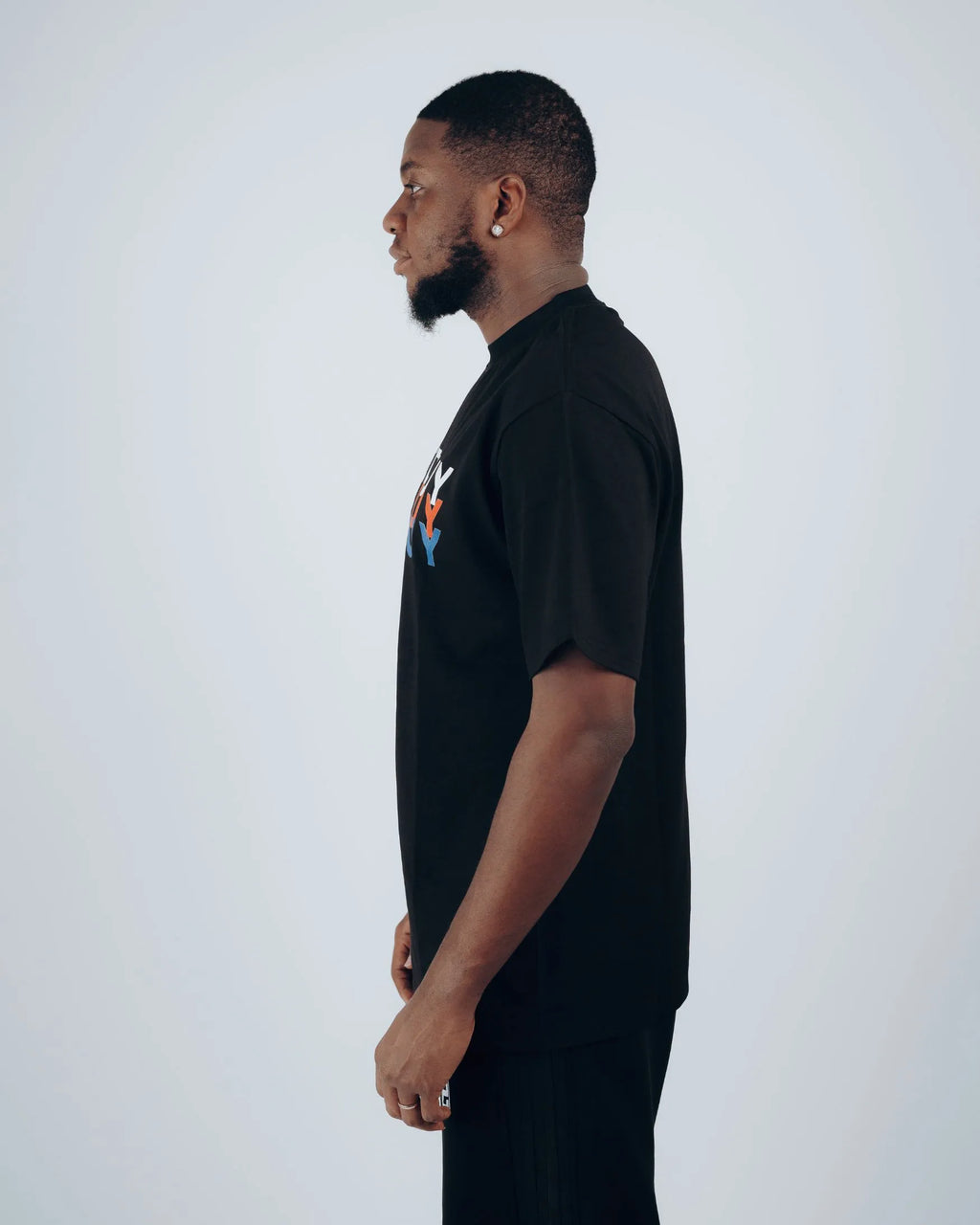 Sito & Guy Triple Echo T-Shirt in Black