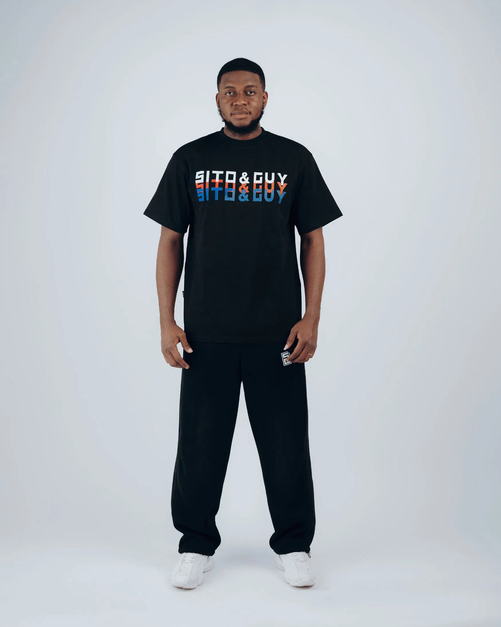 Sito & Guy Triple Echo T-Shirt in Black