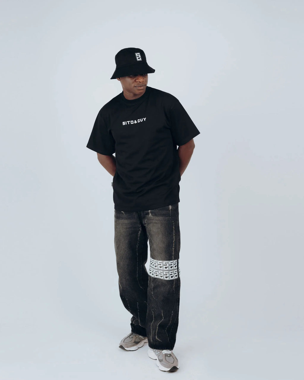 Sito & Guy Urban Stamp T-Shirt in Black