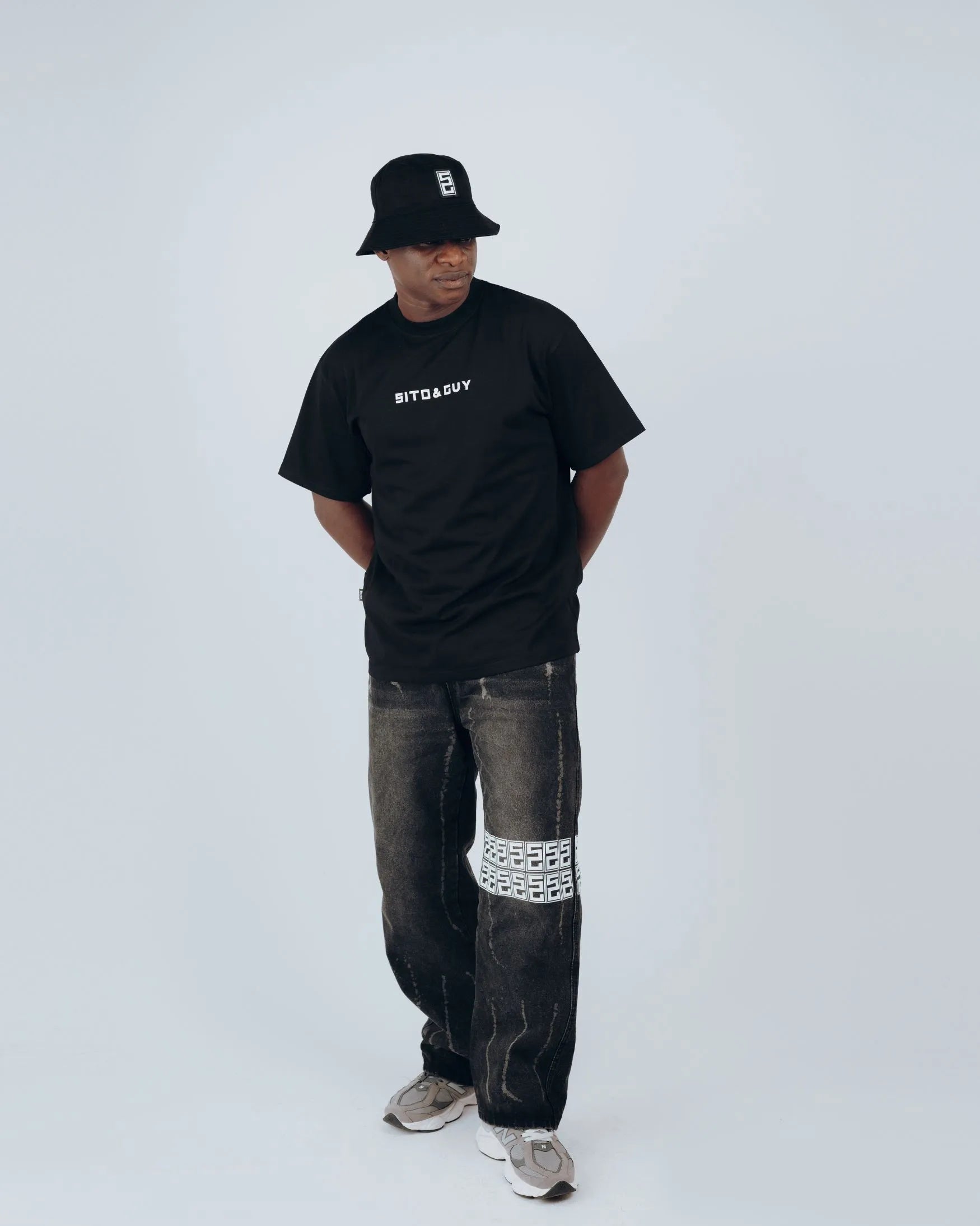 Sito & Guy Urban Stamp T-Shirt in Black