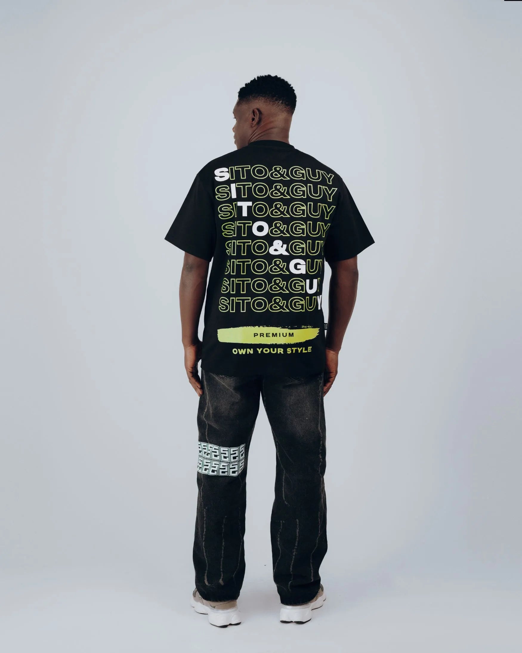 Sito & Guy Urban Stamp T-Shirt in Black
